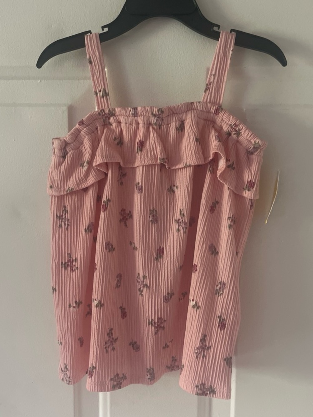 The Children's Place Pink Floral Ruffle Tank